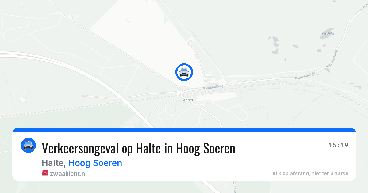 Verkeersongeval op Halte in Hoog Soeren — 26 apr 2026