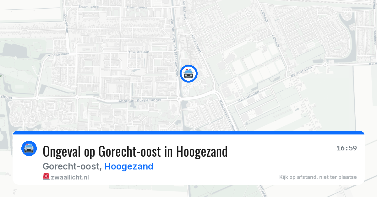 Ongeval op Gorecht-oost in Hoogezand — 5 aug 2026