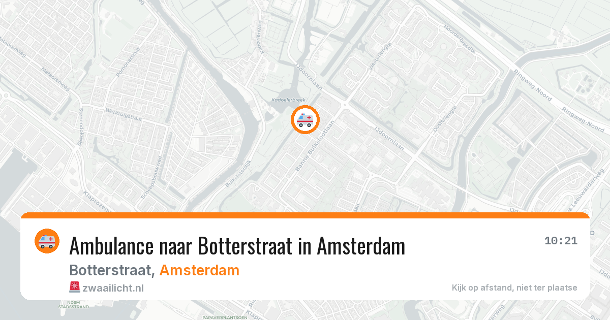 Ambulance naar Botterstraat in Amsterdam — 7 apr 2026