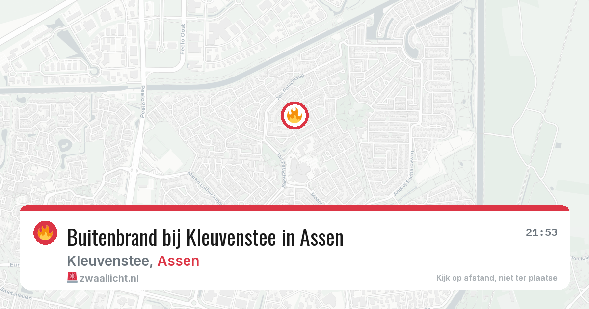 Buitenbrand bij Kleuvenstee in Assen — 1 jul 2026