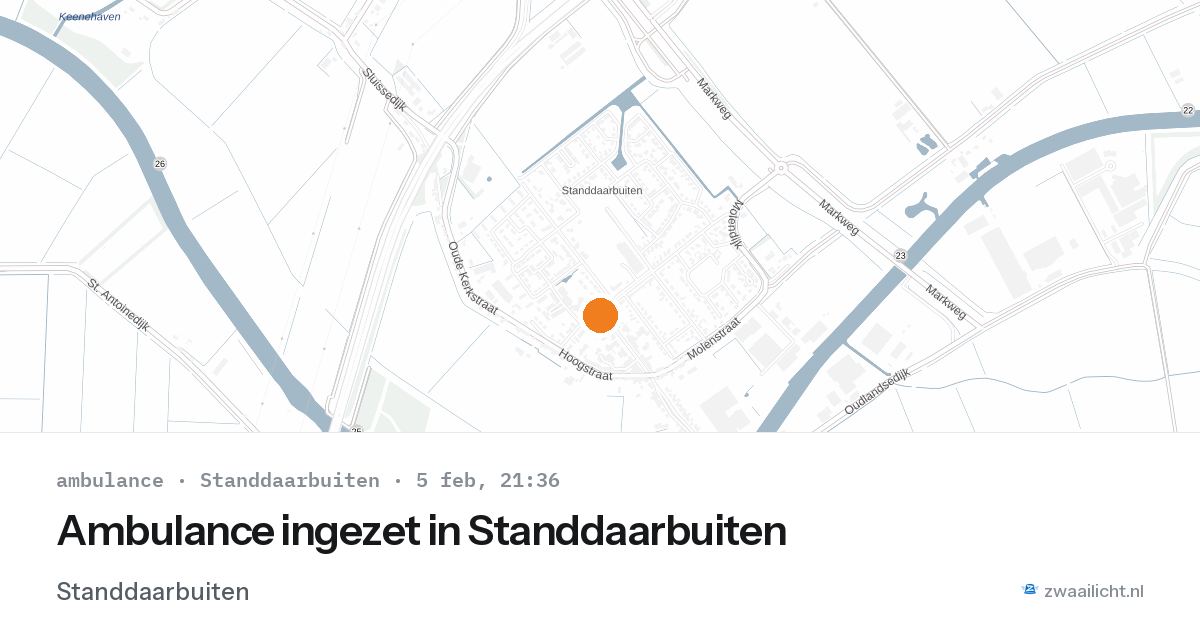 Ambulance ingezet in Standdaarbuiten — 5 feb 2026