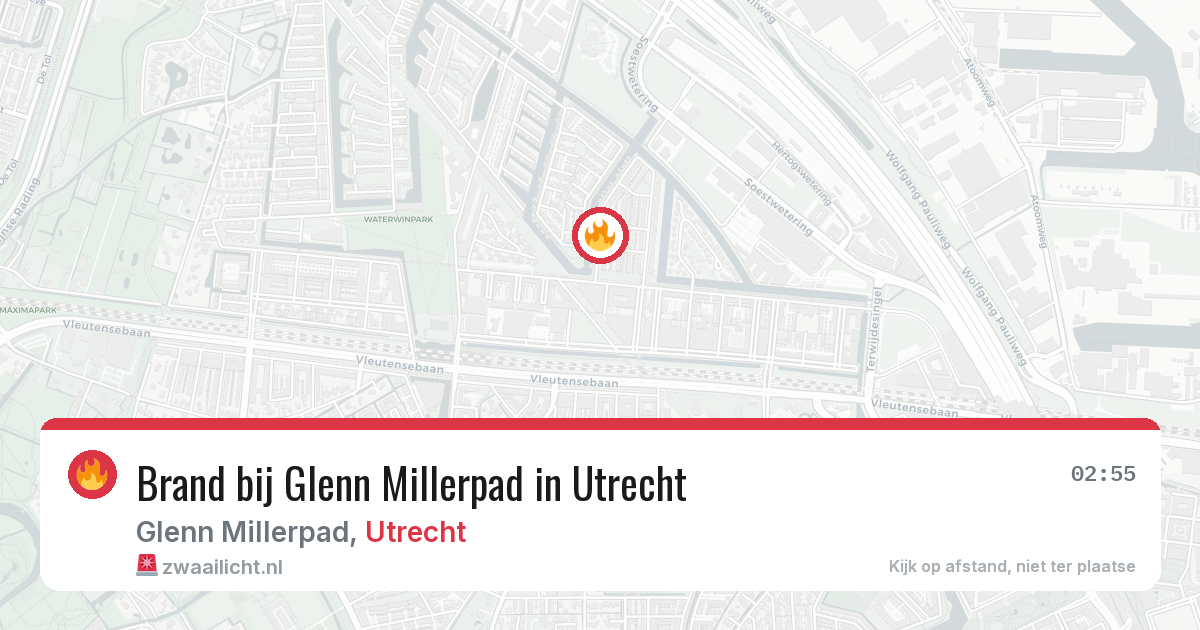 Brand bij Glenn Millerpad in Utrecht — 10 jul 2026