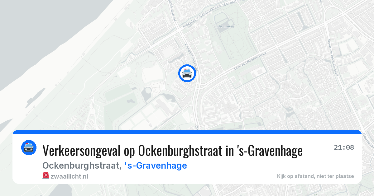 Verkeersongeval op Ockenburghstraat in 's-Gravenhage — 14 mrt 2026