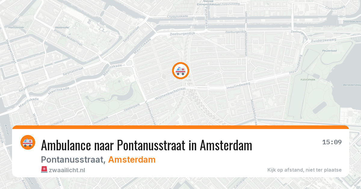 Ambulance naar Pontanusstraat in Amsterdam — 29 jun 2026