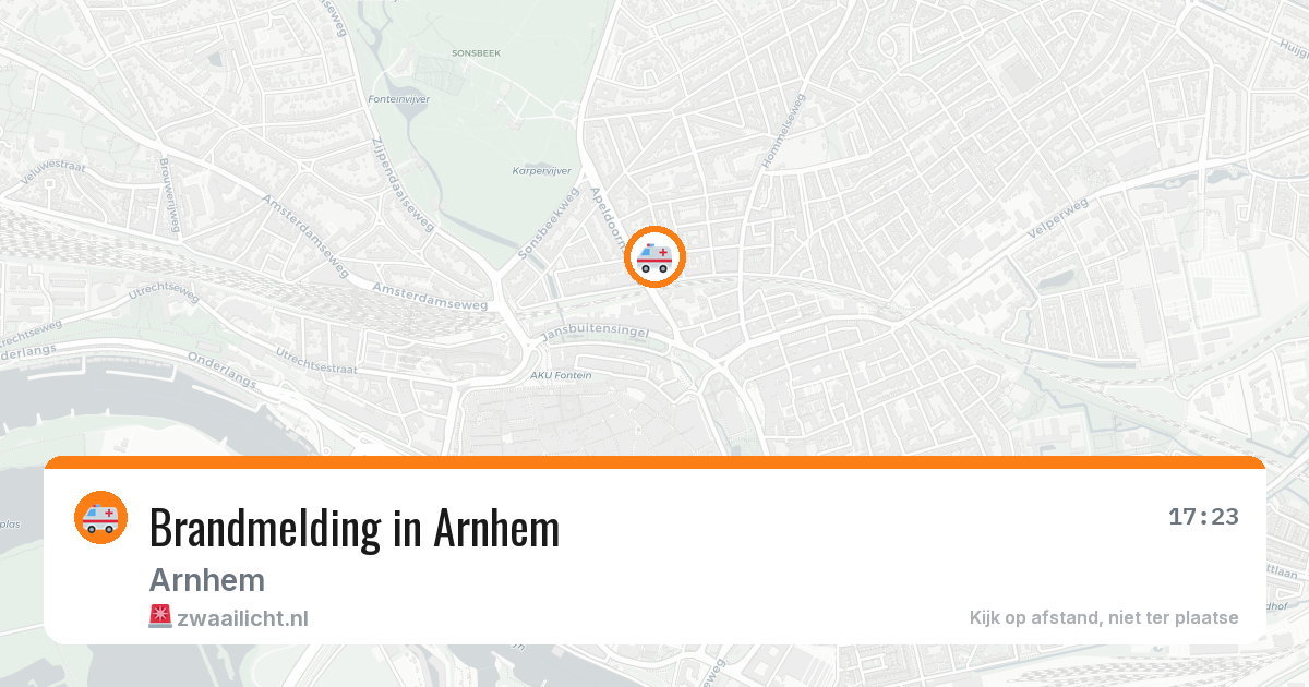 Brandmelding in Arnhem — 29 jun 2026