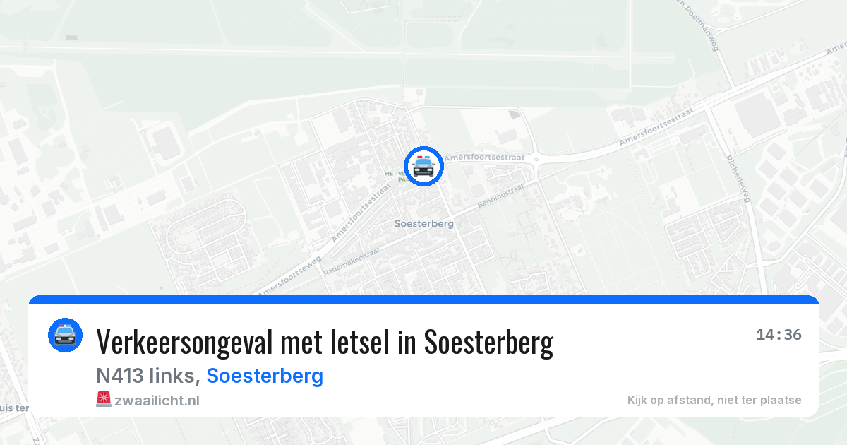 Verkeersongeval met letsel in Soesterberg — 11 mei 2026