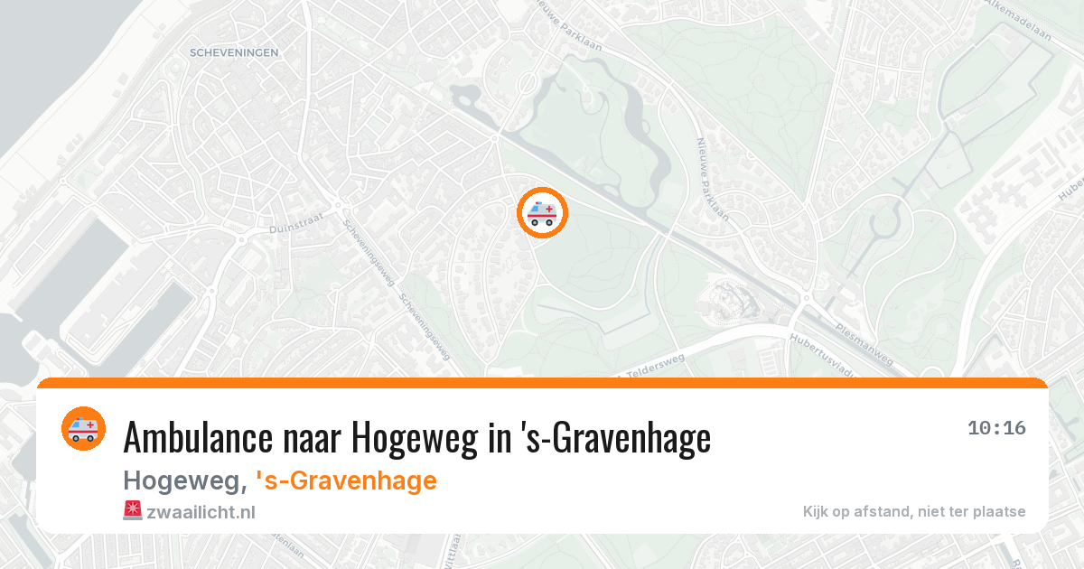 Ambulance naar Hogeweg in 's-Gravenhage — 4 aug 2026