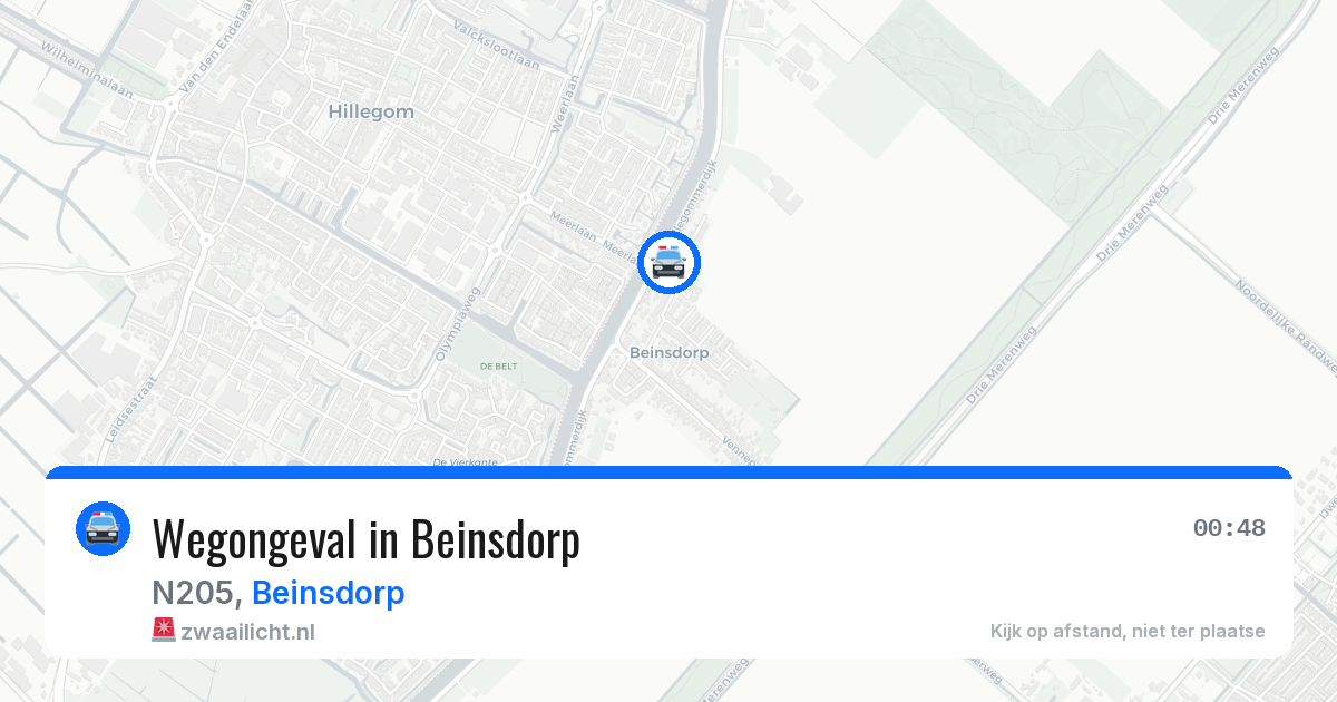 Wegongeval in Beinsdorp — 19 mei 2026
