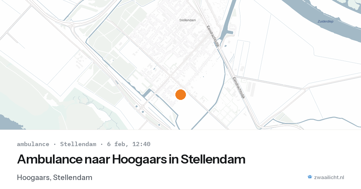 Ambulance naar Hoogaars in Stellendam — 6 feb 2026