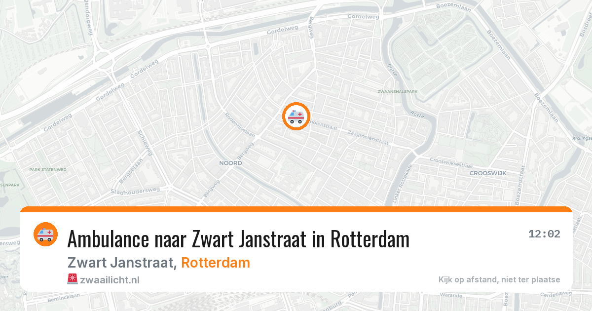 Ambulance naar Zwart Janstraat in Rotterdam — 28 jul 2026