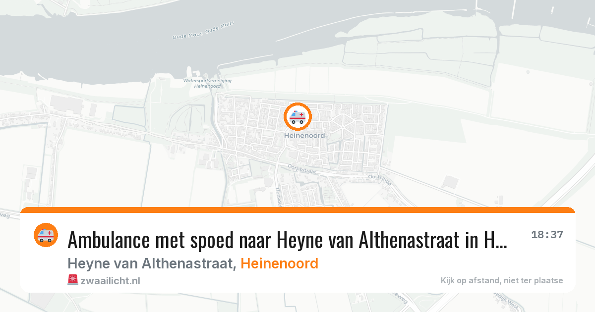 Ambulance met spoed naar Heyne van Althenastraat in Heinenoord — 28 apr 2026