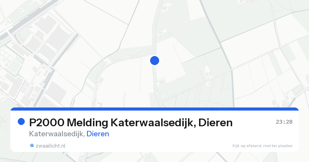 P2000 Melding Katerwaalsedijk, Dieren — 17 aug 2026