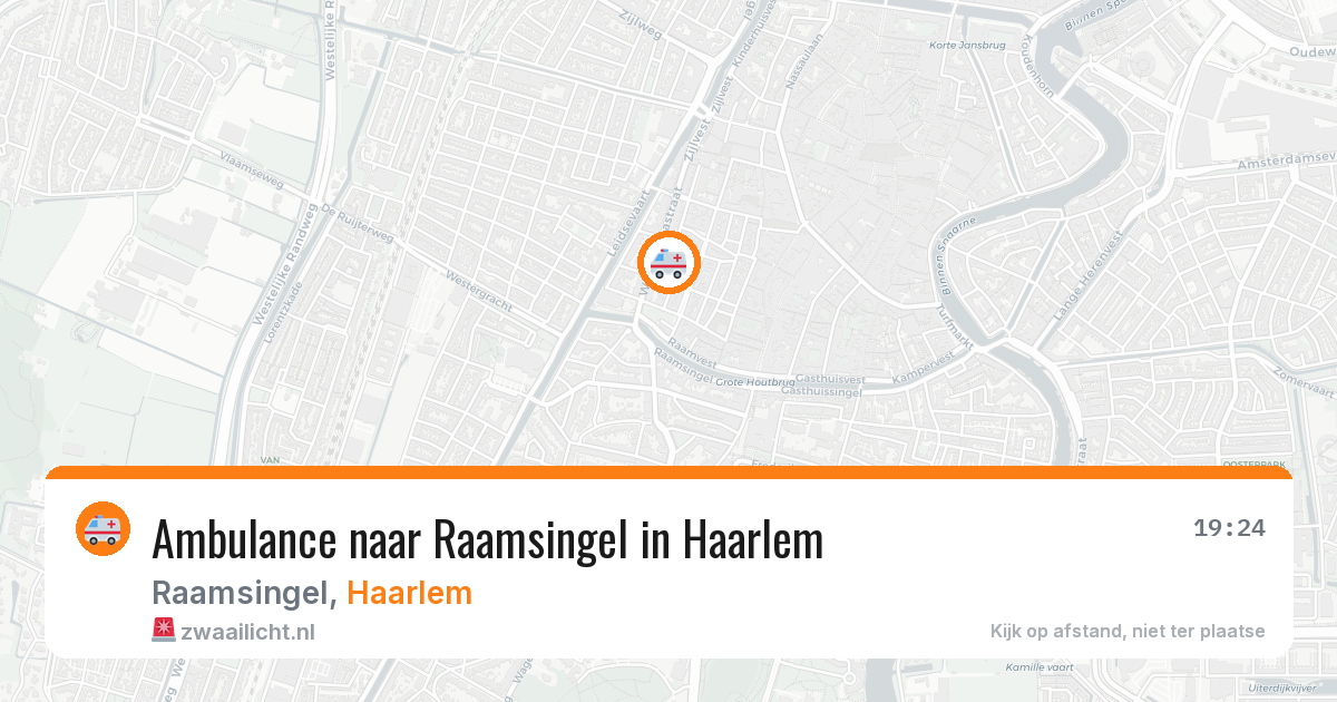 Ambulance naar Raamsingel in Haarlem — 28 mrt 2026