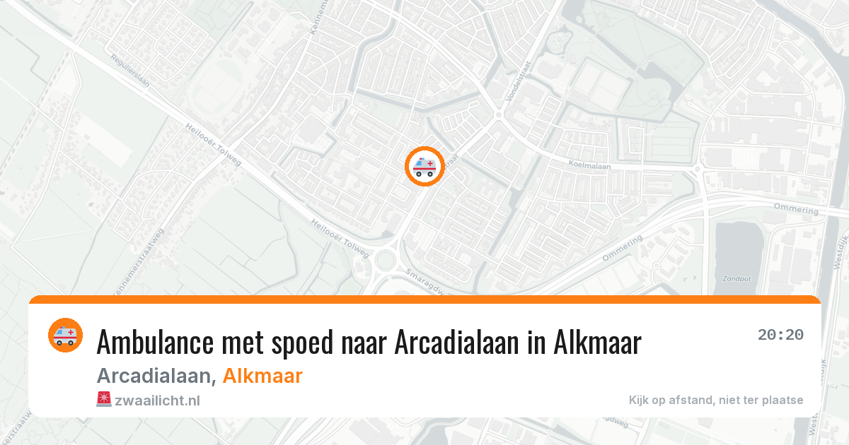 Ambulance met spoed naar Arcadialaan in Alkmaar — 26 jan 2026