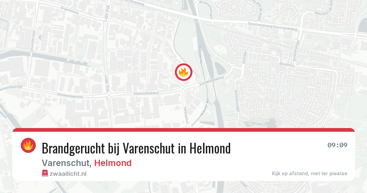 Brandgerucht bij Varenschut in Helmond — 15 jun 2026
