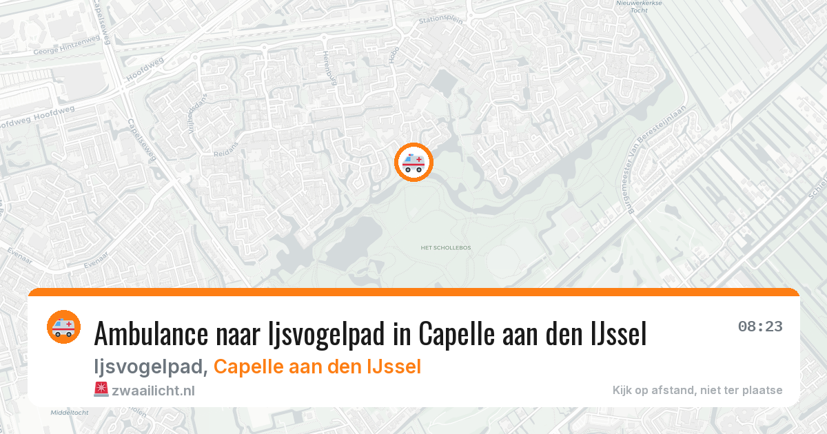 Ambulance naar Ijsvogelpad in Capelle aan den IJssel — 29 mei 2026