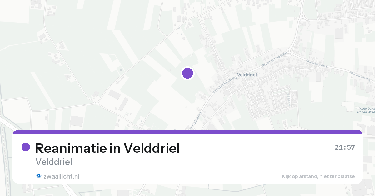Reanimatie in Velddriel — 14 aug 2026