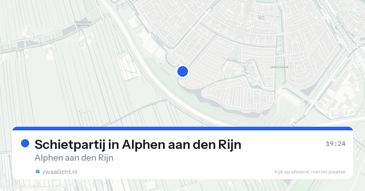 Schietpartij in Alphen aan den Rijn — 4 jun 2026