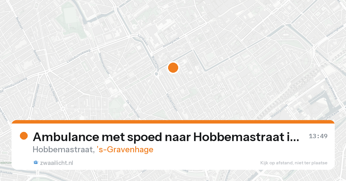 Ambulance met spoed naar Hobbemastraat in 's-Gravenhage — 10 mei 2026