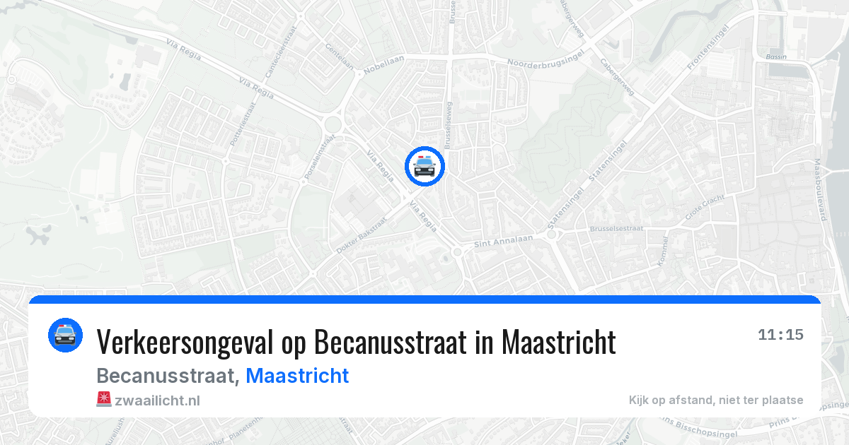 Verkeersongeval op Becanusstraat in Maastricht — 12 feb 2026