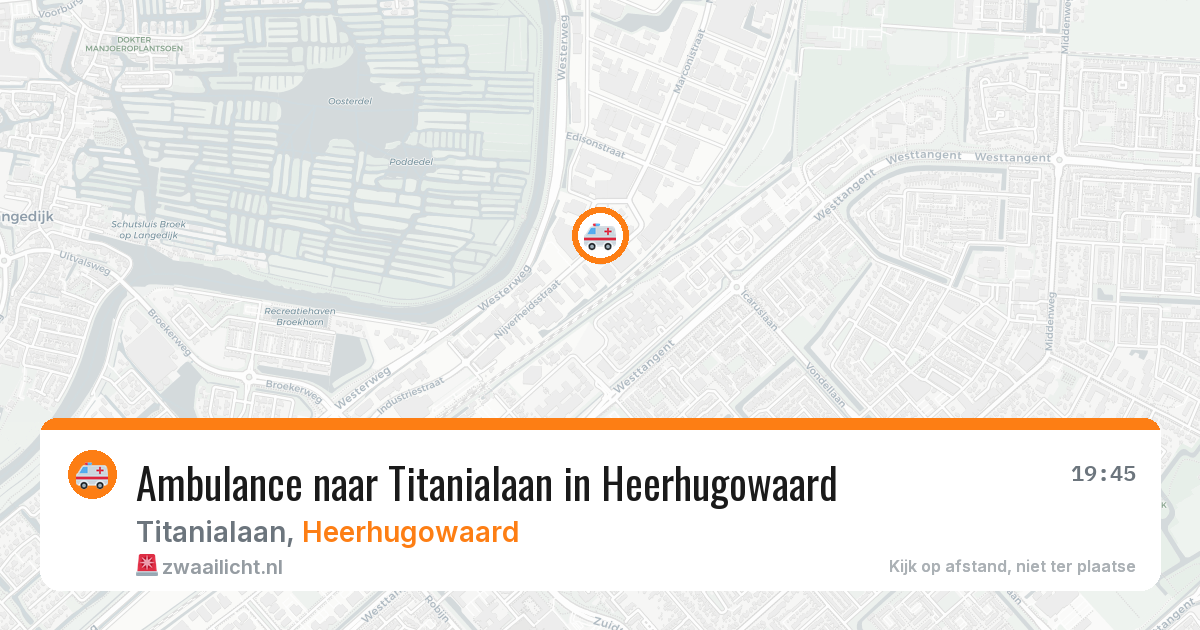Ambulance naar Titanialaan in Heerhugowaard — 10 mei 2026