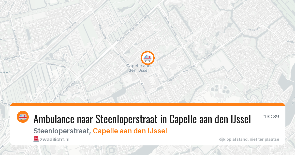 Ambulance naar Steenloperstraat in Capelle aan den IJssel — 29 jan 2026