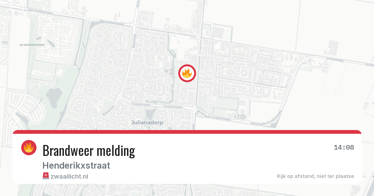 Brandweer melding — 23 mrt 2026