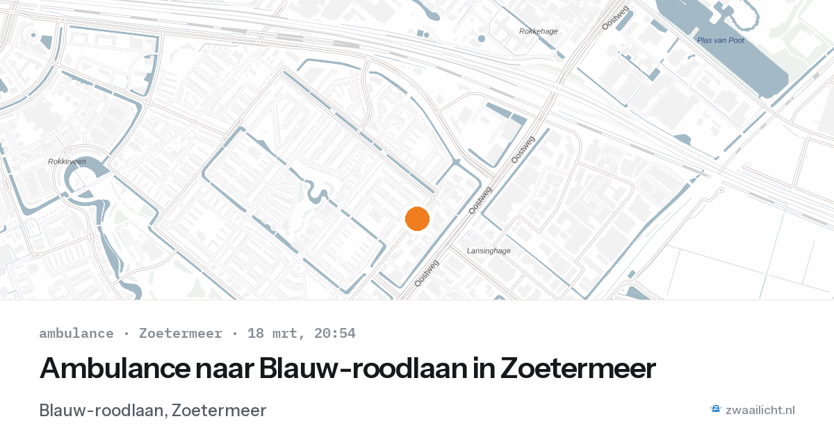 Ambulance naar Blauw-roodlaan in Zoetermeer — 5 feb 2026