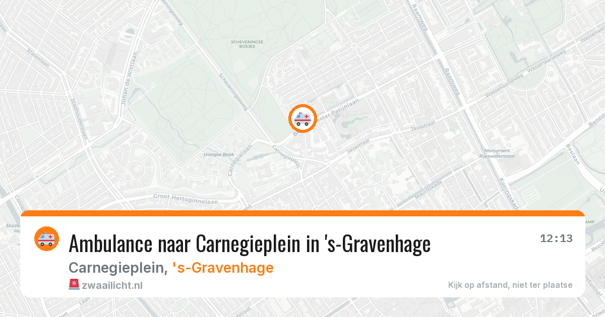Ambulance naar Carnegieplein in 's-Gravenhage — 8 apr 2026