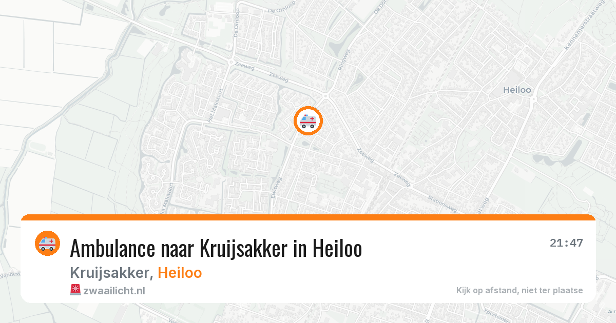 Ambulance naar Kruijsakker in Heiloo — 24 jul 2026