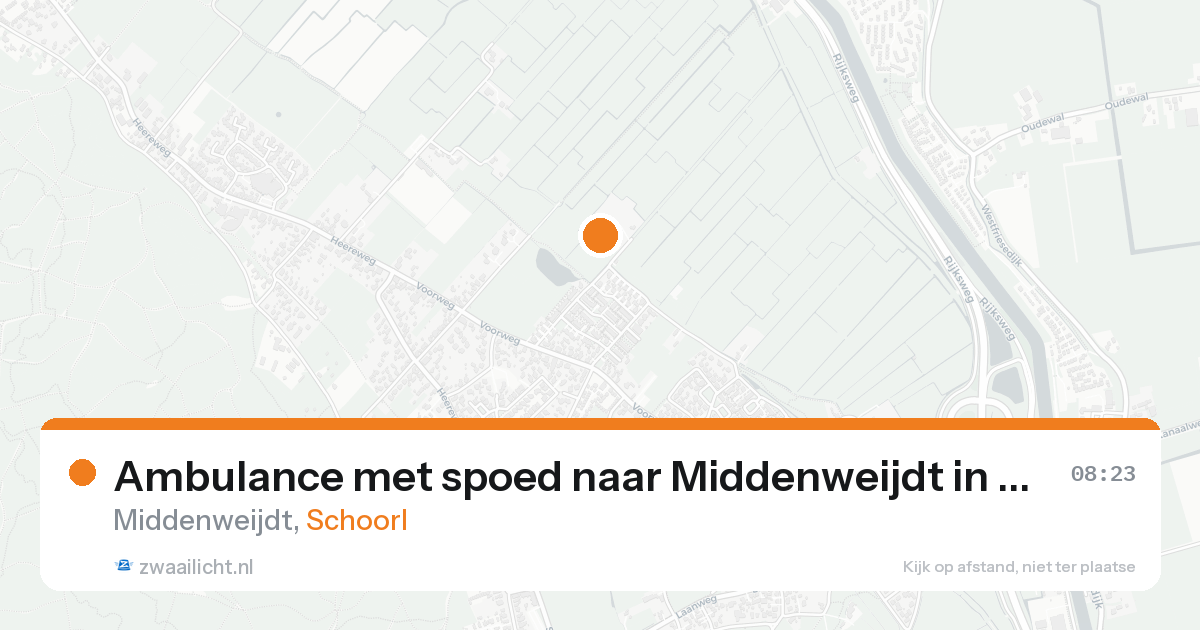Ambulance met spoed naar Middenweijdt in Schoorl — 18 aug 2026