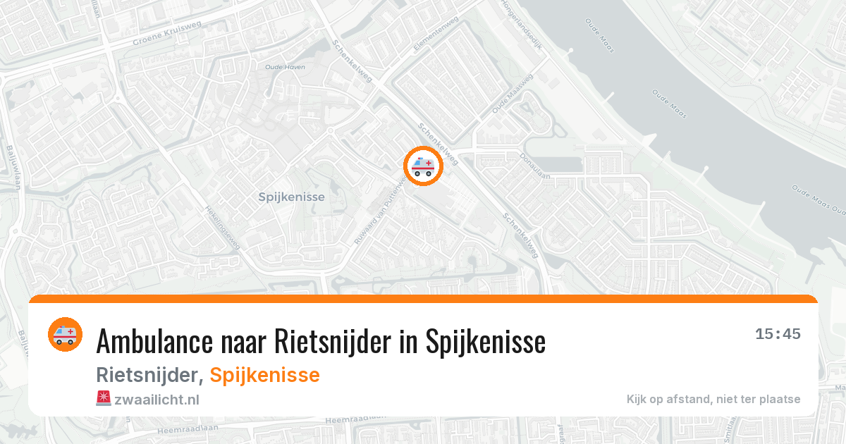 Ambulance naar Rietsnijder in Spijkenisse — 17 jun 2026