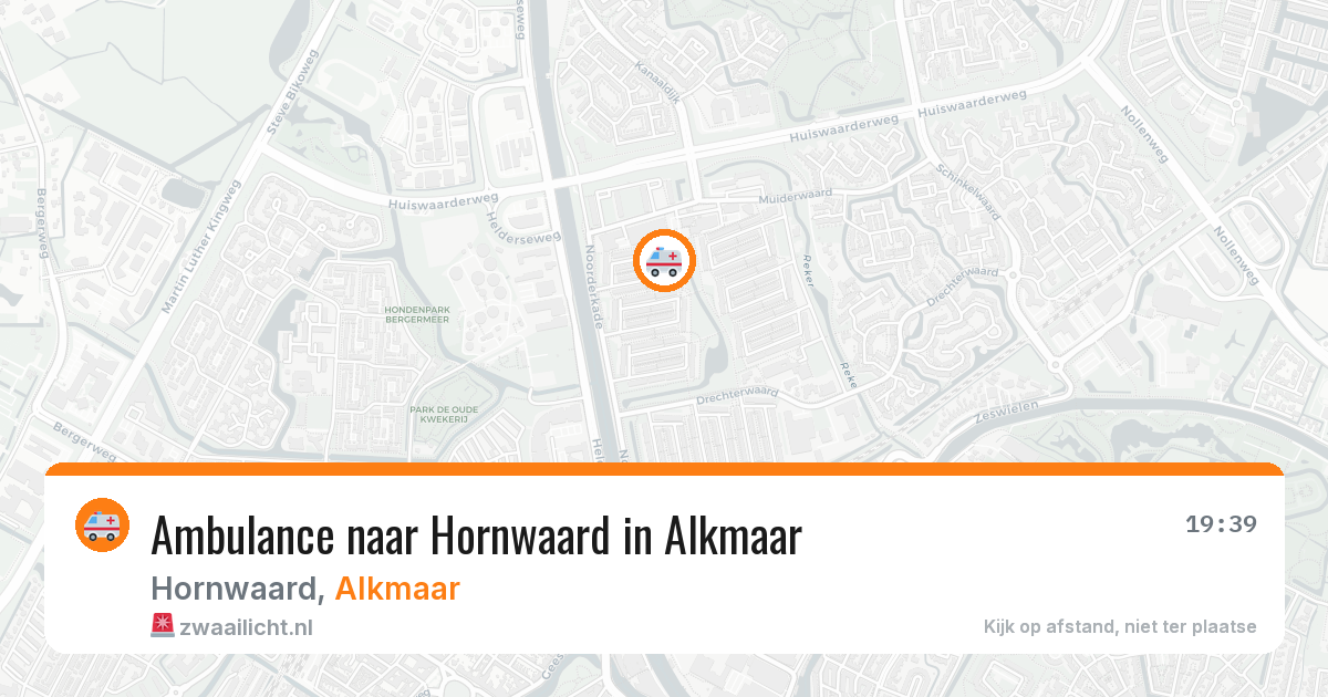 Ambulance naar Hornwaard in Alkmaar — 13 jul 2026
