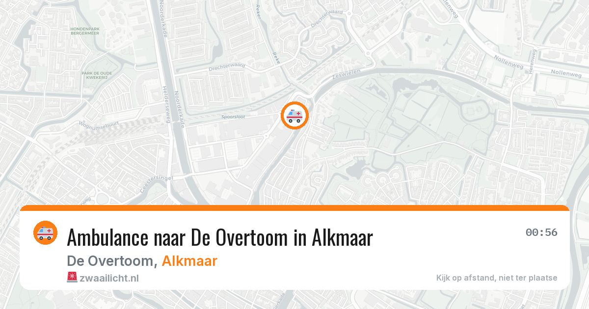 Ambulance naar De Overtoom in Alkmaar — 22 mei 2026