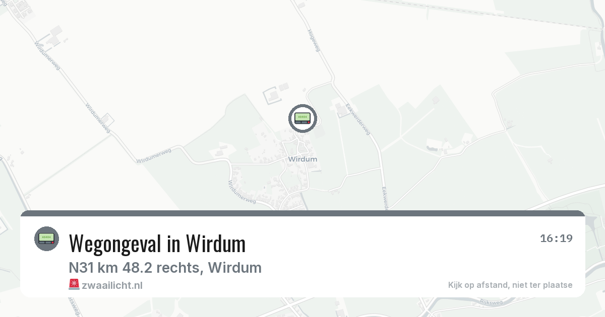 Wegongeval in Wirdum — 4 mrt 2026