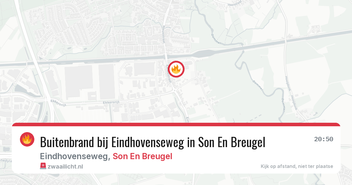 Buitenbrand bij Eindhovenseweg in Son En Breugel — 16 jun 2026