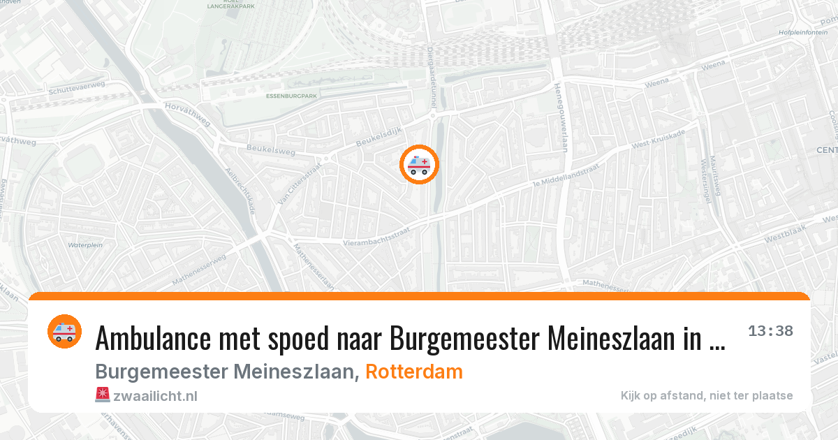 Ambulance met spoed naar Burgemeester Meineszlaan in Rotterdam — 5 mrt 2026