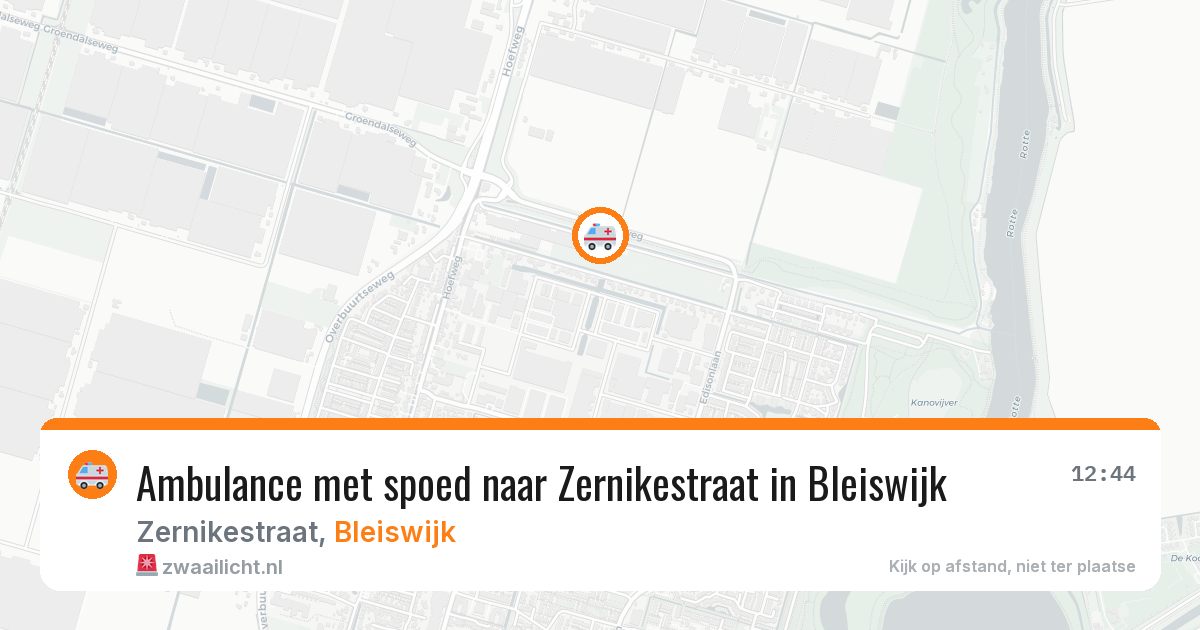 Ambulance met spoed naar Zernikestraat in Bleiswijk — 17 mrt 2026