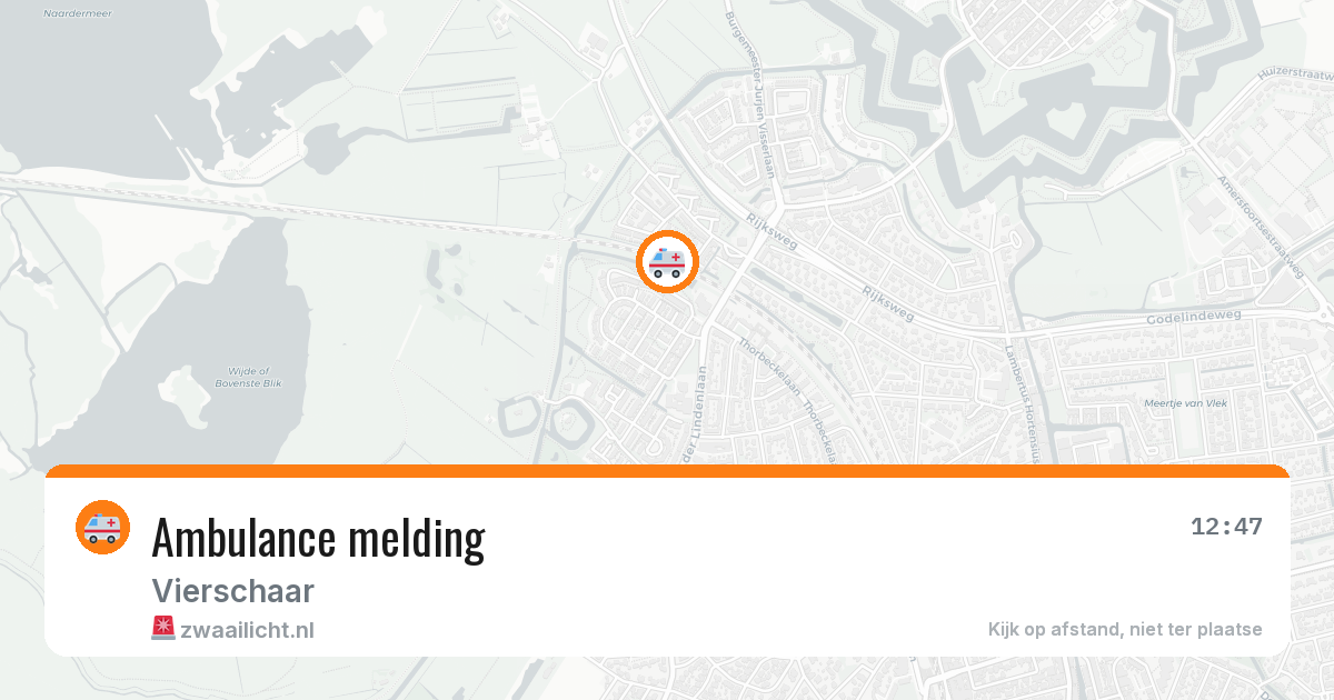 Ambulance melding — 10 aug 2026