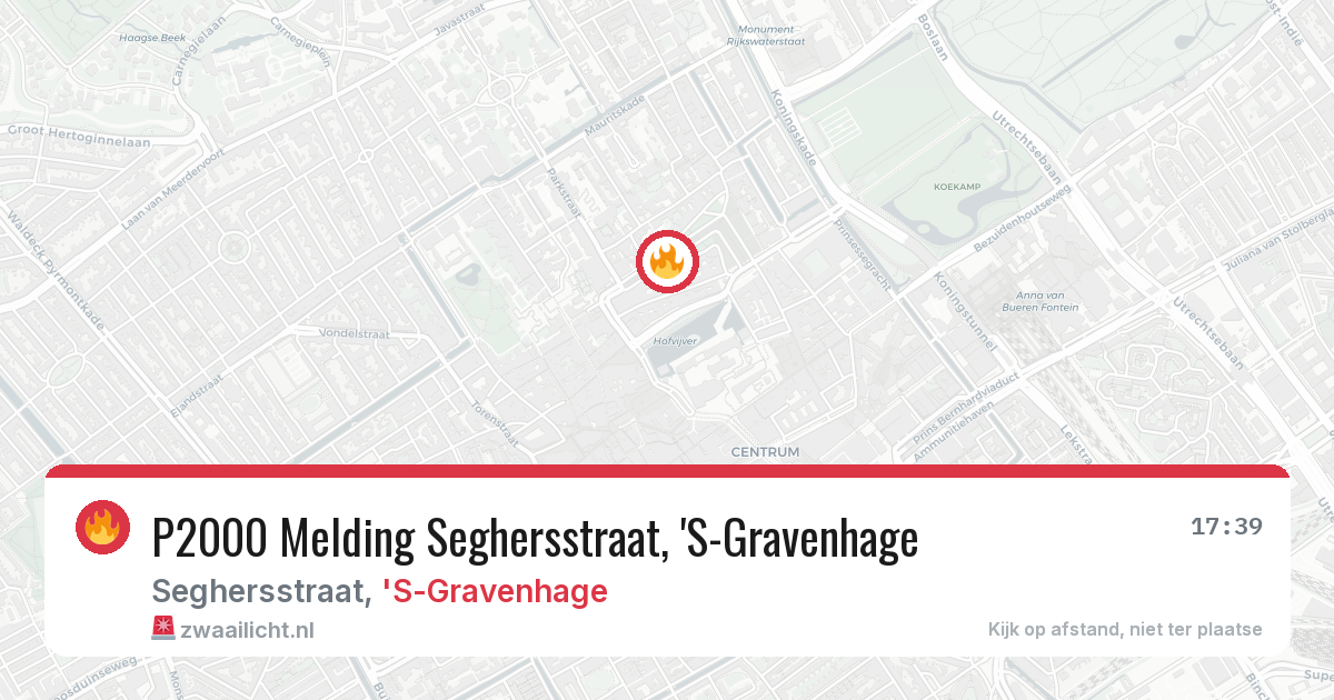 P2000 Melding Seghersstraat, 'S-Gravenhage — 30 jan 2026