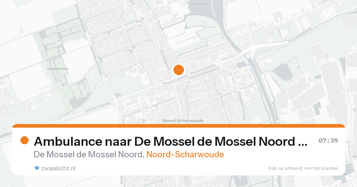 Ambulance naar De Mossel de Mossel Noord in Noord-Scharwoude — 8 feb 2026