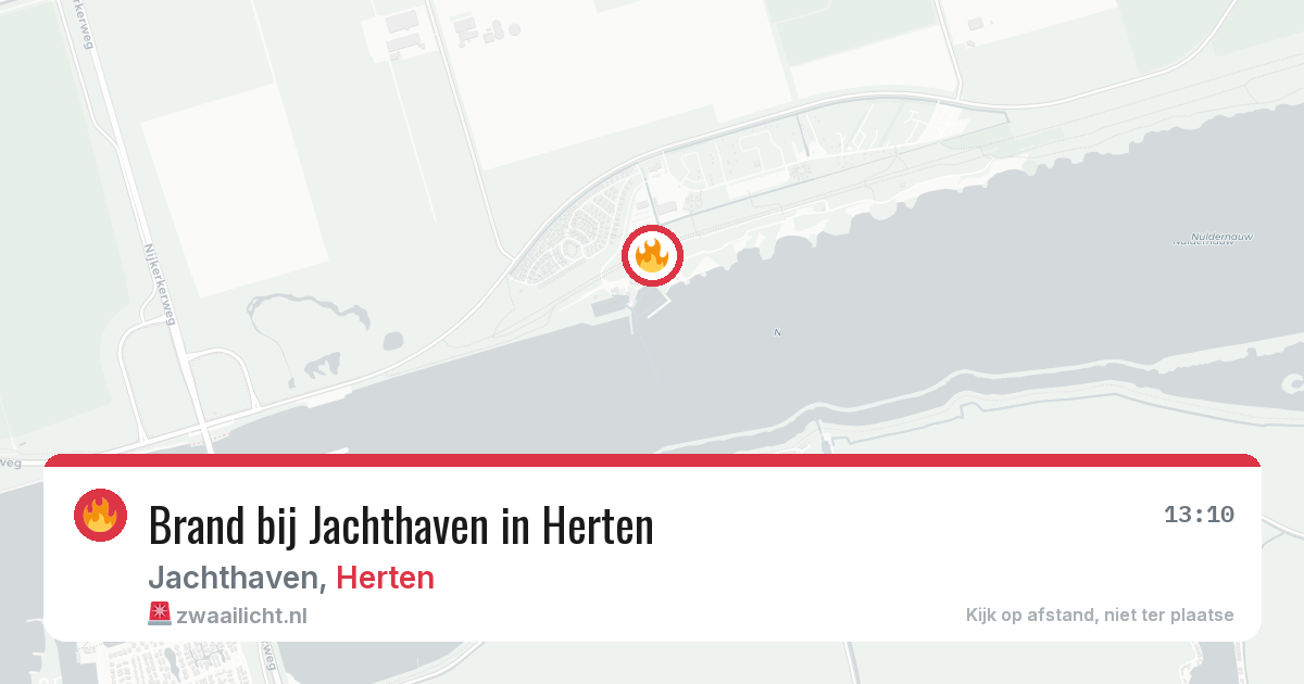 Brand bij Jachthaven in Herten — 4 jul 2026