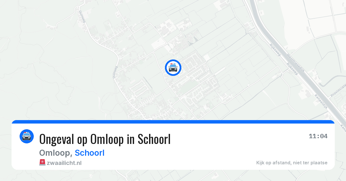 Ongeval op Omloop in Schoorl — 31 jul 2026