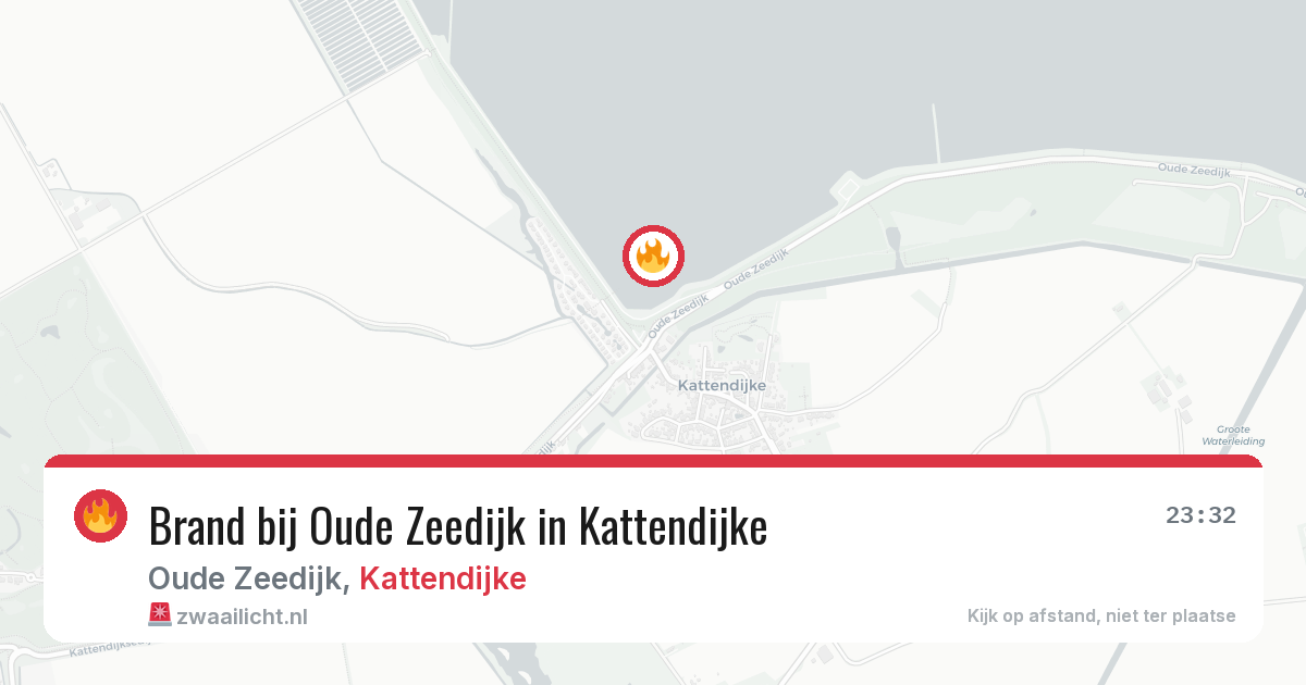 Brand bij Oude Zeedijk in Kattendijke — 9 aug 2026