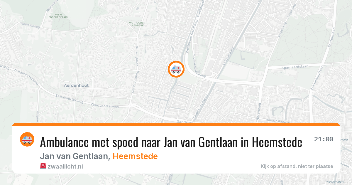 Ambulance met spoed naar Jan van Gentlaan in Heemstede — 12 mei 2026