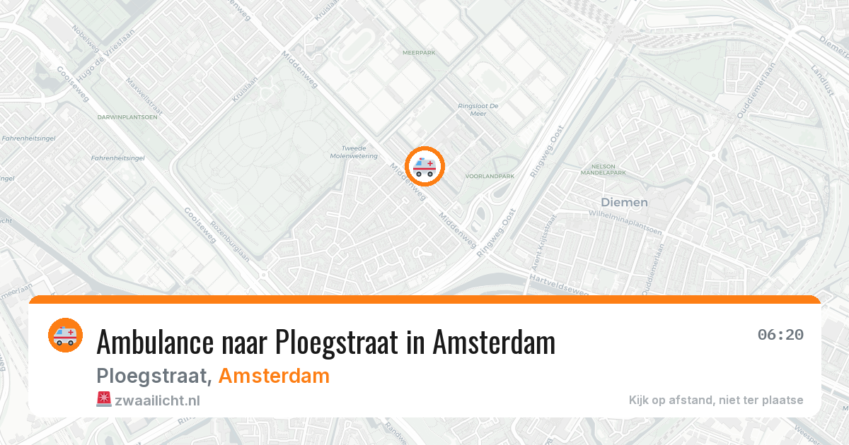 Ambulance naar Ploegstraat in Amsterdam — 29 jan 2026