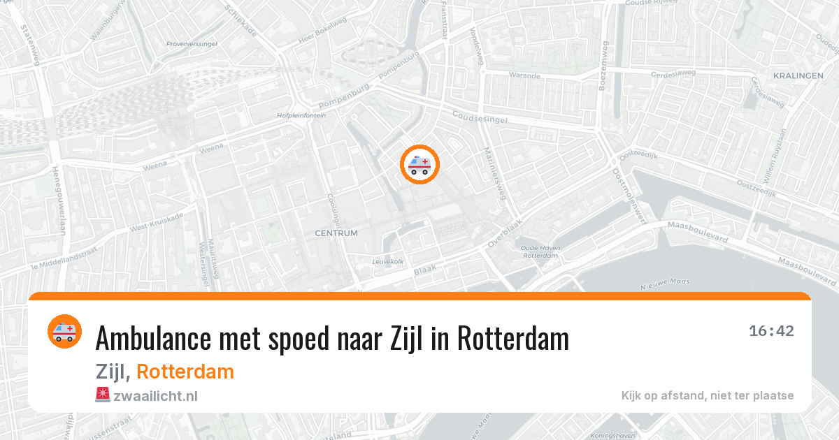 Ambulance met spoed naar Zijl in Rotterdam — 30 mei 2026
