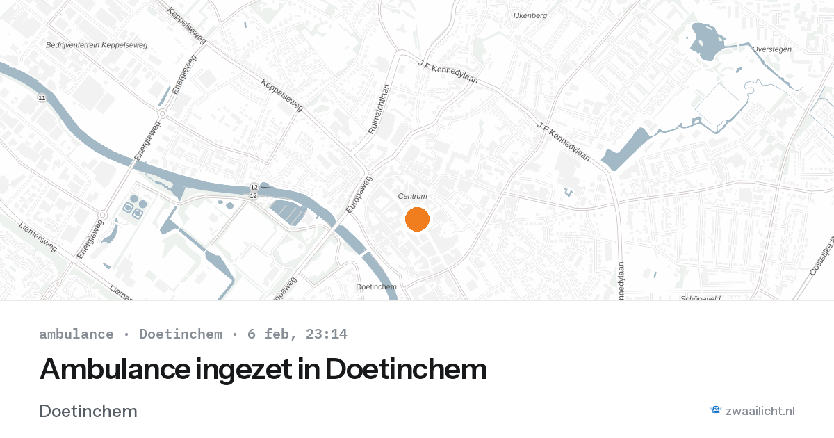 Ambulance ingezet in Doetinchem — 6 feb 2026