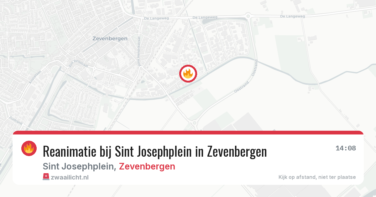 Reanimatie bij Sint Josephplein in Zevenbergen — 4 jul 2026