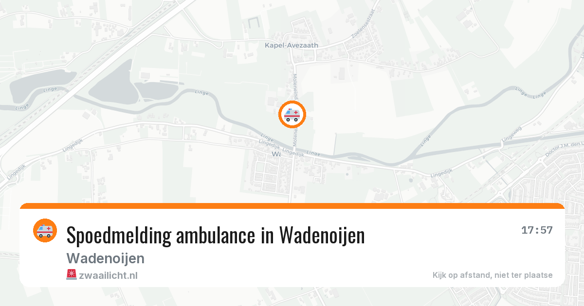 Spoedmelding ambulance in Wadenoijen — 2 mrt 2026